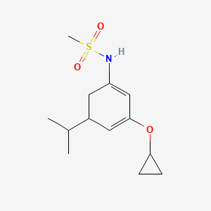 molecular formula C13H21NO3S B14828242 N-(3-Cyclopropoxy-5-isopropylcyclohexa-1,3-dienyl)methanesulfonamide 