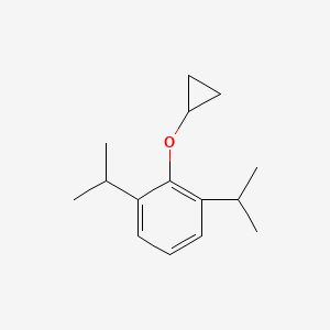 molecular formula C15H22O B14828367 2-Cyclopropoxy-1,3-diisopropylbenzene 