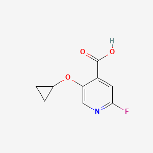 molecular formula C9H8FNO3 B14828388 5-Cyclopropoxy-2-fluoroisonicotinic acid CAS No. 1243461-13-3