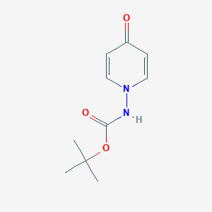 molecular formula C10H14N2O3 B148284 Carbamic acid, (4-oxo-1(4H)-pyridinyl)-, 1,1-dimethylethyl ester (9CI) CAS No. 134368-20-0
