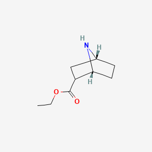 molecular formula C9H15NO2 B14828467 ethyl (1R,2R,4S)-7-azabicyclo[2.2.1]heptane-2-carboxylate-rel- 