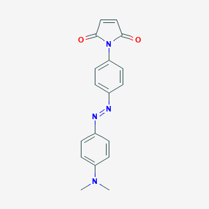 molecular formula C18H16N4O2 B148285 4-Dimethylaminophenylazophenyl-4'-maleimide CAS No. 87963-80-2