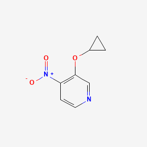 molecular formula C8H8N2O3 B14828506 3-Cyclopropoxy-4-nitropyridine 