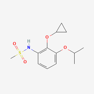 molecular formula C13H19NO4S B14828536 N-(2-Cyclopropoxy-3-isopropoxyphenyl)methanesulfonamide 