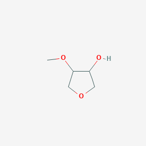 molecular formula C5H10O3 B14828570 4-Methoxytetrahydrofuran-3-ol 