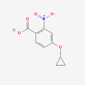 molecular formula C10H9NO5 B14828838 4-Cyclopropoxy-2-nitrobenzoic acid 