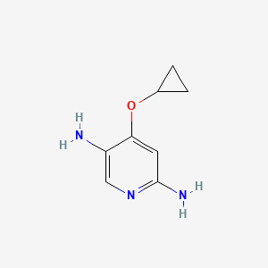 molecular formula C8H11N3O B14828875 4-Cyclopropoxypyridine-2,5-diamine 