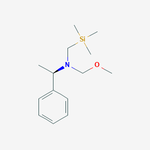 molecular formula C14H25NOSi B148290 (R)-N-(甲氧基甲基)-1-苯基-N-((三甲基甲硅烷基)甲基)乙胺 CAS No. 133407-38-2