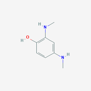 molecular formula C8H12N2O B14829121 2,4-Bis(methylamino)phenol 