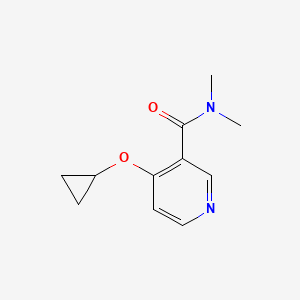 molecular formula C11H14N2O2 B14829128 4-Cyclopropoxy-N,N-dimethylnicotinamide 