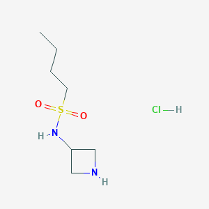 molecular formula C7H17ClN2O2S B1482943 N-(azetidin-3-yl)butane-1-sulfonamide hydrochloride CAS No. 2098122-47-3