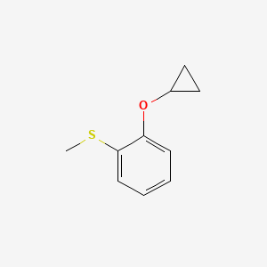 molecular formula C10H12OS B14829516 (2-Cyclopropoxyphenyl)(methyl)sulfane 