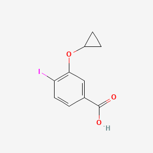 molecular formula C10H9IO3 B14829666 3-Cyclopropoxy-4-iodobenzoic acid 