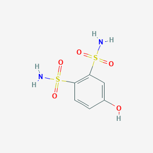 molecular formula C6H8N2O5S2 B14829809 4-Hydroxybenzene-1,2-disulfonamide 