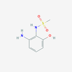 molecular formula C7H10N2O3S B14829922 N-(2-Amino-6-hydroxyphenyl)methanesulfonamide 