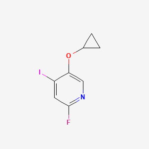 molecular formula C8H7FINO B14830342 5-Cyclopropoxy-2-fluoro-4-iodopyridine 