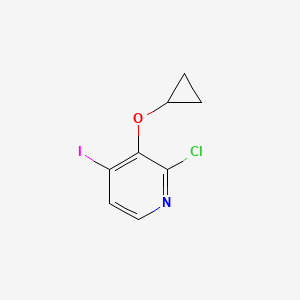 molecular formula C8H7ClINO B14830367 2-Chloro-3-cyclopropoxy-4-iodopyridine 