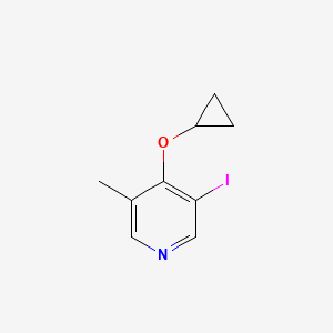 molecular formula C9H10INO B14830383 4-Cyclopropoxy-3-iodo-5-methylpyridine 