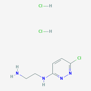 molecular formula C6H11Cl3N4 B1483066 N1-(6-chloropyridazin-3-yl)ethane-1,2-diamine dihydrochloride CAS No. 2097979-99-0