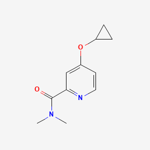 molecular formula C11H14N2O2 B14830689 4-Cyclopropoxy-N,N-dimethylpicolinamide 