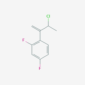 molecular formula C10H9ClF2 B148307 1-(3-Chlorobut-1-EN-2-YL)-2,4-difluorobenzene CAS No. 126917-44-0