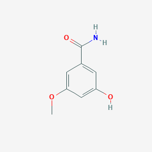 molecular formula C8H9NO3 B14830744 3-Hydroxy-5-methoxybenzamide 