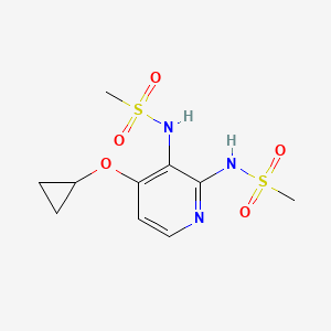 molecular formula C10H15N3O5S2 B14830842 N,N'-(4-Cyclopropoxypyridine-2,3-diyl)dimethanesulfonamide 