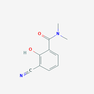 molecular formula C10H10N2O2 B14831349 3-Cyano-2-hydroxy-N,N-dimethylbenzamide 