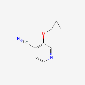 molecular formula C9H8N2O B14832274 3-Cyclopropoxyisonicotinonitrile 