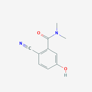 molecular formula C10H10N2O2 B14833058 2-Cyano-5-hydroxy-N,N-dimethylbenzamide 