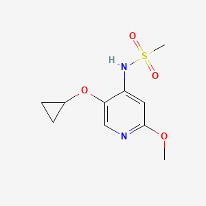 molecular formula C10H14N2O4S B14833092 N-(5-Cyclopropoxy-2-methoxypyridin-4-YL)methanesulfonamide 