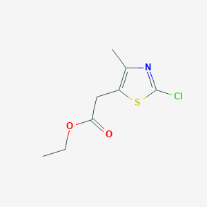 molecular formula C8H10ClNO2S B14833137 Ethyl (2-chloro-4-methyl-1,3-thiazol-5-YL)acetate 