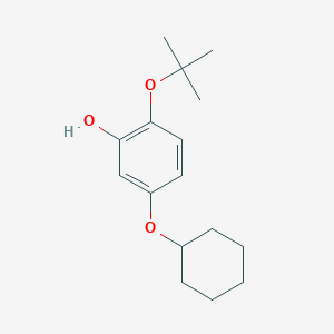 molecular formula C16H24O3 B14833301 2-Tert-butoxy-5-(cyclohexyloxy)phenol 