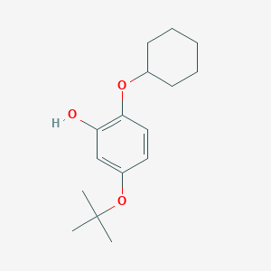 molecular formula C16H24O3 B14833736 5-Tert-butoxy-2-(cyclohexyloxy)phenol 