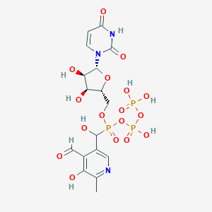 molecular formula C17H22N3O17P3 B148344 Uridine triphosphopyridoxal CAS No. 135145-98-1