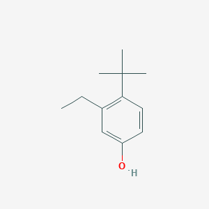 molecular formula C12H18O B14834430 4-Tert-butyl-3-ethylphenol 