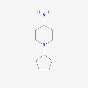 molecular formula C10H20N2 B148354 1-Cyclopentylpiperidin-4-amine CAS No. 132740-50-2