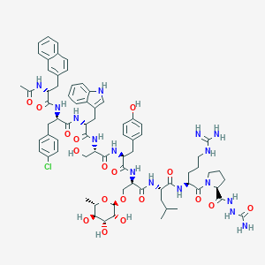 molecular formula C74H95ClN16O18 B148357 Ramorelix CAS No. 136639-71-9