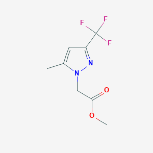 molecular formula C8H9F3N2O2 B1483611 methyl 2-(5-methyl-3-(trifluoromethyl)-1H-pyrazol-1-yl)acetate CAS No. 2098135-52-3