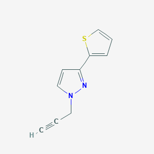1-(prop-2-yn-1-yl)-3-(thiophen-2-yl)-1H-pyrazole