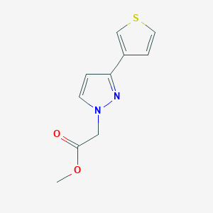 methyl 2-(3-(thiophen-3-yl)-1H-pyrazol-1-yl)acetate