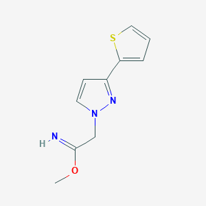 methyl 2-(3-(thiophen-2-yl)-1H-pyrazol-1-yl)acetimidate