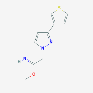methyl 2-(3-(thiophen-3-yl)-1H-pyrazol-1-yl)acetimidate