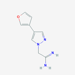 2-(4-(furan-3-yl)-1H-pyrazol-1-yl)acetimidamide