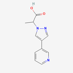 2-(4-(pyridin-3-yl)-1H-pyrazol-1-yl)propanoic acid
