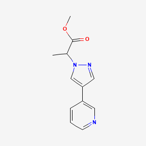 methyl 2-(4-(pyridin-3-yl)-1H-pyrazol-1-yl)propanoate