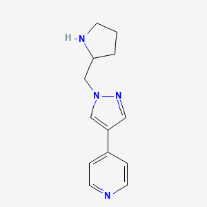 4-(1-(pyrrolidin-2-ylmethyl)-1H-pyrazol-4-yl)pyridine