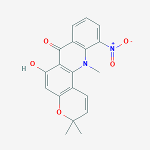 molecular formula C19H16N2O5 B148379 11-Nitronoracronycin CAS No. 133761-41-8