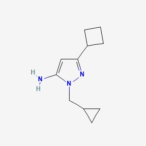 3-cyclobutyl-1-(cyclopropylmethyl)-1H-pyrazol-5-amine