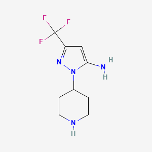 1-(piperidin-4-yl)-3-(trifluoromethyl)-1H-pyrazol-5-amine